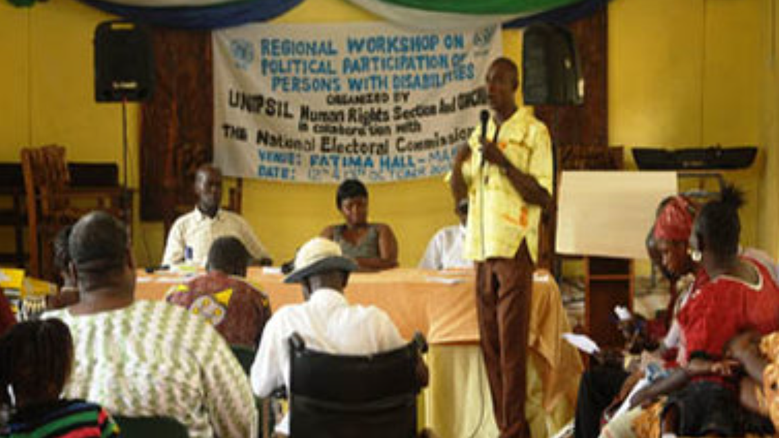 UNIPSIL HRS Conducts Regional Workshop on Political Participation for the Disabled