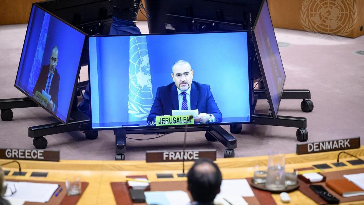 Ramiz Alakbarov (on screen), Deputy Special Coordinator 